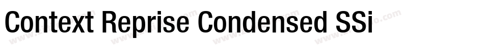 Context Reprise Condensed SSi Condensed Italic字体转换
